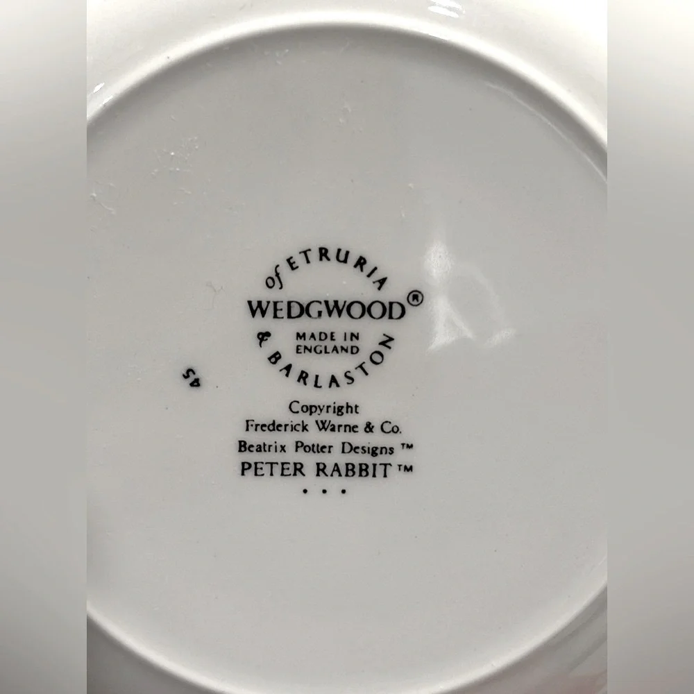 Wedgwood Beatrix Potter China Set. (3 Pc) Peter Rabbit | Bone | Vintage 90’s